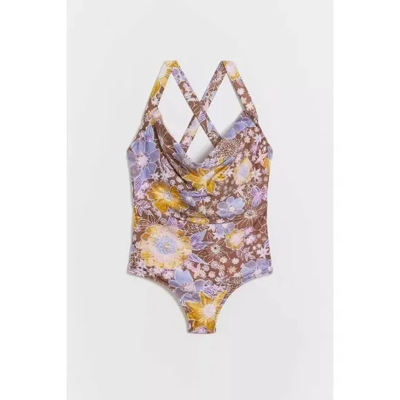 Alana Gunn Willandra Floral One Piece Swimsuit M - Picture 8 of 9